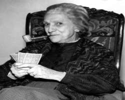 Beulah Bondi smoking